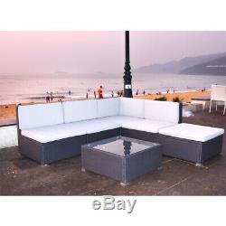 Outdoor Garden Rattan Corner Sofa With Cushion Coffee Table Sofa Furniture Set