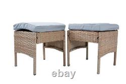 Outdoor Rattan Garden Furniture 7 Seater Patio Sofa Set Dinning Table Chairs