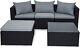 Outdoor Rattan Garden Furniture Set Malaga Conservatory Patio Sofa Set