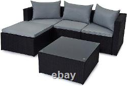 Outdoor Rattan Garden Furniture Set Malaga Conservatory Patio Sofa set