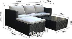 Outdoor Rattan Garden Furniture Set Malaga Conservatory Patio Sofa set