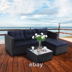 Outdoor Rattan Sectional Sofa Patio Sofa Corner Garden Patio Furniture Sofa Set