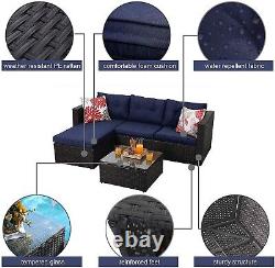 Outdoor Rattan Sectional Sofa Patio Sofa Corner Garden Patio Furniture Sofa Set