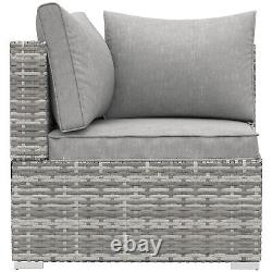 Outsunny Rattan Corner Sofa Garden Rattan Furniture Single Sofa Chair Used