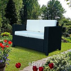 Outsunny Rattan Sofa Chair Seat 2 Seater Wicker Patio Garden Furniture Armchair