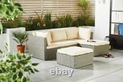 PREMIUM Rattan Garden Furniture Corner Sofa Lounge Set In/Outdoor INC COVER