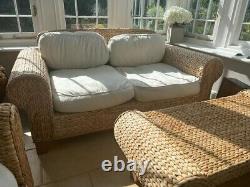 Premium Rattan Conservatory / Garden Room Furniture Set In Excellent Condition