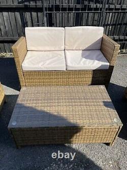 Rattan 4 Seater Coffee Set Immaculate Outdoor Garden Furniture