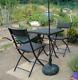 Rattan Bistro Set Outdoor Garden Furniture Small 2 Seater Patio Table 2 Chairs