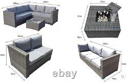 Rattan Corner Garden/Patio Sofa Furniture Set (Signature Weave Georgia)