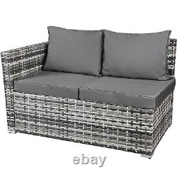 Rattan Corner Group Patio Garden Furniture Set 8 Seater Outdoor Sofa Table Set