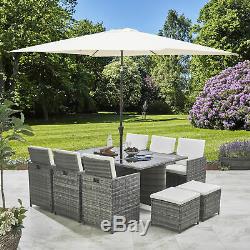 Rattan Cube Garden Furniture Patio Set