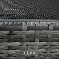 Rattan Day Bed Sun Canopy Lounger Recliner Garden Furniture Patio Terrace USED