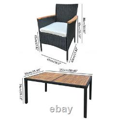 Rattan Dining Table and Chairs Set Patio Outdoor Garden Furniture 6 Seater