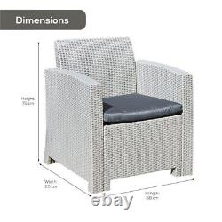 Rattan Effect Armchair Outdoor Garden Furniture