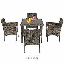 Rattan Furniture Set Garden Sofa Chairs Patio Table Stools Outdoor Conservatory