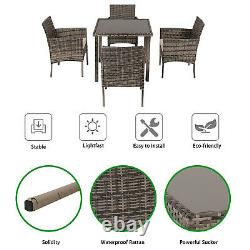 Rattan Furniture Set Garden Sofa Chairs Patio Table Stools Outdoor Conservatory