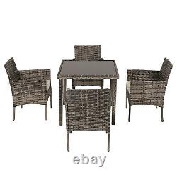 Rattan Furniture Set Garden Sofa Chairs Patio Table Stools Outdoor Conservatory