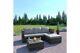 Rattan Garden Corner Sofa And Drinks Table Patio Furniture Set Rrp £599.00