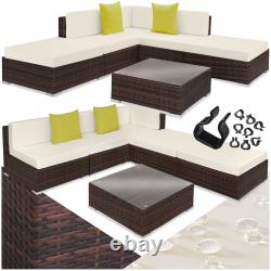 Rattan Garden Corner Sofa Set 5 seats 1 table Outdoor Lounge Furniture Wicker