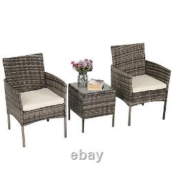 Rattan Garden Furniture 3/4/5 pcs Patio Set Table Chairs Wicker Outdoor Coffee