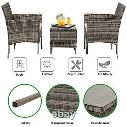 Rattan Garden Furniture 3/4/5 pcs Patio Set Table Chairs Wicker Outdoor Coffee