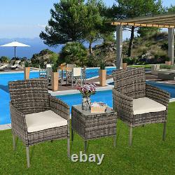 Rattan Garden Furniture 3/4/5 pcs Patio Set Table Chairs Wicker Outdoor Coffee