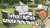 Rattan Garden Furniture 4 Piece Patio Set 3 99