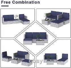 Rattan Garden Furniture 4 Seater Corner Sofa Coffee Table Patio Outdoor Set