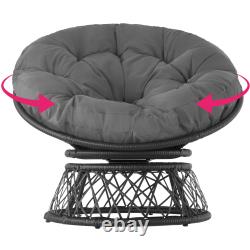 Rattan Garden Furniture Chairs Cushions Egg Wicker Outdoor Swivel Bowl Seat
