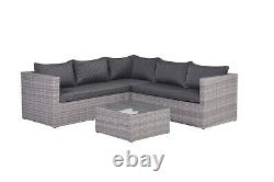 Rattan Garden Furniture Corner Group with Coffee Table