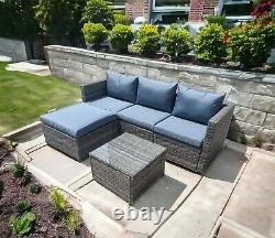 Rattan Garden Furniture Corner Set Outdoor Patio Wicker