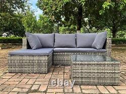 Rattan Garden Furniture Corner Sofa Lounge Set Garden Furniture