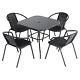 Rattan Garden Furniture Dining Set Conservatory Patio Indoor Outdoor Table Chair