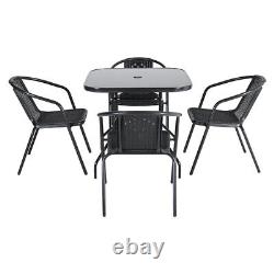 Rattan Garden Furniture Dining Set Conservatory Patio Indoor Outdoor Table Chair