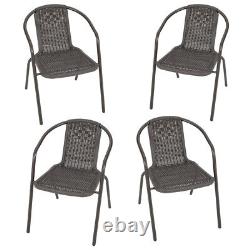 Rattan Garden Furniture Dining Set Conservatory Patio Indoor Outdoor Table Chair