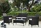 Rattan Garden Furniture Dining Set Patio Outdoor 4 Piece Table Chairs Sofa