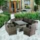 Rattan Garden Furniture Lounge Set Dining Group Corner Sofa Table Outdoor Patio