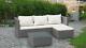 Rattan Garden Furniture Outdoor Conservatory L Shape Corner Sofa Set W Cushions