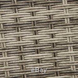 Rattan Garden Furniture Outdoor Dining Table Sofa Set With Grey Rattan And Grey