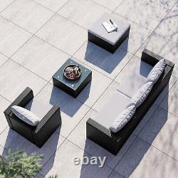 Rattan Garden Furniture Outdoor Patio Set Sofa Coffee Table Armchairs 5 Seater
