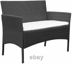 Rattan Garden Furniture Set 4 Piece Chairs Sofa Table Outdoor Patio Set