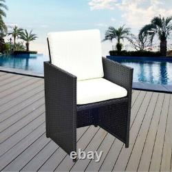 Rattan Garden Furniture Set 4 Piece Chairs Sofa Table Patio Outdoor Conservator