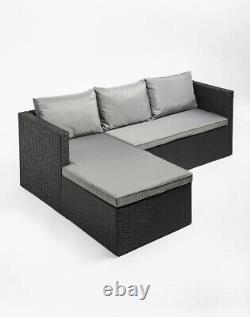 Rattan Garden Furniture Set Bali Outdoor Patio Corner Sofa Table Set Cushions