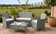 Rattan Garden Furniture Set Chairs Sofa Table Outdoor Patio Conservatory Wicker