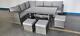 Rattan Garden Furniture Set Corner Lounge Outdoor Sofa Chair Stools Patio