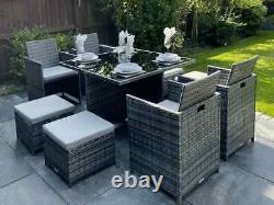 Rattan Garden Furniture Set Cube