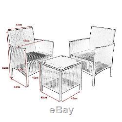 Rattan Garden Furniture Set Table & Chairs Outdoor Patio Set Conservatory