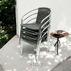 Rattan Garden Furniture Sets, 5 pcs Rattan Garden Furniture, Grey Rattan Chairs