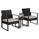 Rattan Garden Furniture Sets Weaving Wicker Chairs And Table Outdoor With Cushions